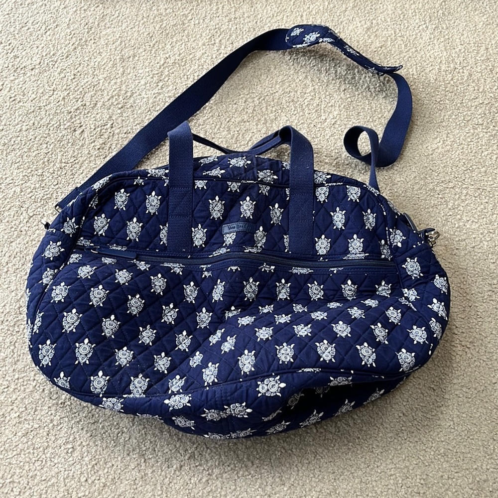 Vera Bradley Weekender Travel Bag, Turtle Pattern - Picture 1 of 3